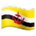 Como o emoji do Bandeira: Brunei é exibido no Samsung.