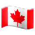 Bagaimana Flag: Canada emoji terlihat di Samsung.