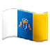 Bagaimana Flag: Canary Islands emoji terlihat di Samsung.