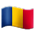 Bagaimana Flag: Chad emoji terlihat di Samsung.