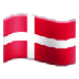 Bagaimana Flag: Denmark emoji terlihat di Samsung.