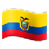 Bagaimana Flag: Ecuador emoji terlihat di Samsung.