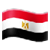 Cómo se ve el emoji Bandera: Egipto en Samsung.