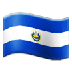 Como o emoji do Bandeira: El Salvador é exibido no Samsung.