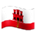 Bagaimana Flag: Gibraltar emoji terlihat di Samsung.