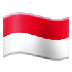 Cómo se ve el emoji Bandera: Indonesia en Samsung.