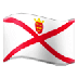 A quoi ressemblent les emoji Drapeau: Jersey sur Samsung.