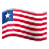 Cómo se ve el emoji Bandera: Liberia en Samsung.