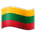 Bagaimana Flag: Lithuania emoji terlihat di Samsung.