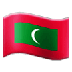 Bagaimana Flag: Maldives emoji terlihat di Samsung.