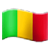 Como o emoji do Bandeira: Mali é exibido no Samsung.