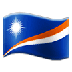 Bagaimana Flag: Marshall Islands emoji terlihat di Samsung.