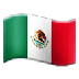 Cómo se ve el emoji Bandera: México en Samsung.