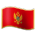 Como o emoji do Bandeira: Montenegro é exibido no Samsung.