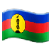 Bagaimana Flag: New Caledonia emoji terlihat di Samsung.