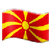 Bagaimana Flag: North Macedonia emoji terlihat di Samsung.