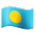 Bagaimana Flag: Palau emoji terlihat di Samsung.