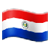 Cómo se ve el emoji Bandera: Paraguay en Samsung.