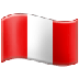 A quoi ressemblent les emoji Drapeau: Pérou sur Samsung.