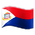 Cómo se ve el emoji Bandera: Sint Maarten en Samsung.