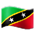 Bagaimana Flag: St. Kitts & Nevis emoji terlihat di Samsung.