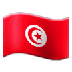 Bagaimana Flag: Tunisia emoji terlihat di Samsung.