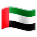 Cómo se ve el emoji Bandera: Emiratos Árabes Unidos en Samsung.