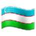 Bagaimana Flag: Uzbekistan emoji terlihat di Samsung.