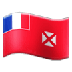 A quoi ressemblent les emoji Drapeau: Wallis-et-Futuna sur Samsung.