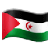 Bagaimana Flag: Western Sahara emoji terlihat di Samsung.