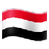 Cómo se ve el emoji Bandera: Yemen en Samsung.