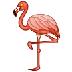 Como o emoji do Flamingo é exibido no Samsung.