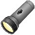 Bagaimana Flashlight emoji terlihat di Samsung.