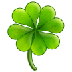 Bagaimana Four Leaf Clover emoji terlihat di Samsung.