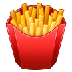 A quoi ressemblent les emoji Frites sur Samsung.