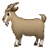 Bagaimana Goat emoji terlihat di Samsung.