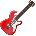 Como o emoji do Guitarra é exibido no Samsung.