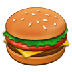 Cómo se ve el emoji Hamburguesa en Samsung.