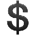 A quoi ressemblent les emoji Dollar sur Samsung.