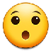 A quoi ressemblent les emoji Visage ébahi sur Samsung.