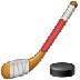 Bagaimana Ice Hockey emoji terlihat di Samsung.