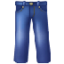 Bagaimana Jeans emoji terlihat di Samsung.