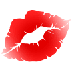 Bagaimana Kiss Mark emoji terlihat di Samsung.