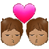 Bagaimana Kiss: Medium Skin Tone emoji terlihat di Samsung.