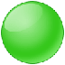 Bagaimana Green Circle emoji terlihat di Samsung.