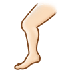 A quoi ressemblent les emoji Jambe: peau claire sur Samsung.