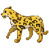 Como o emoji do Leopardo é exibido no Samsung.