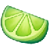 Bagaimana Lime emoji terlihat di Samsung.