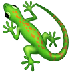 A quoi ressemblent les emoji Lézard sur Samsung.