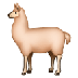 Bagaimana Llama emoji terlihat di Samsung.